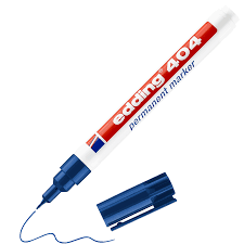 Marcador permanente edding 404 azul microfibra