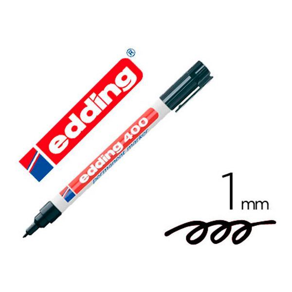 Marcador permanente edding 400 negro fino