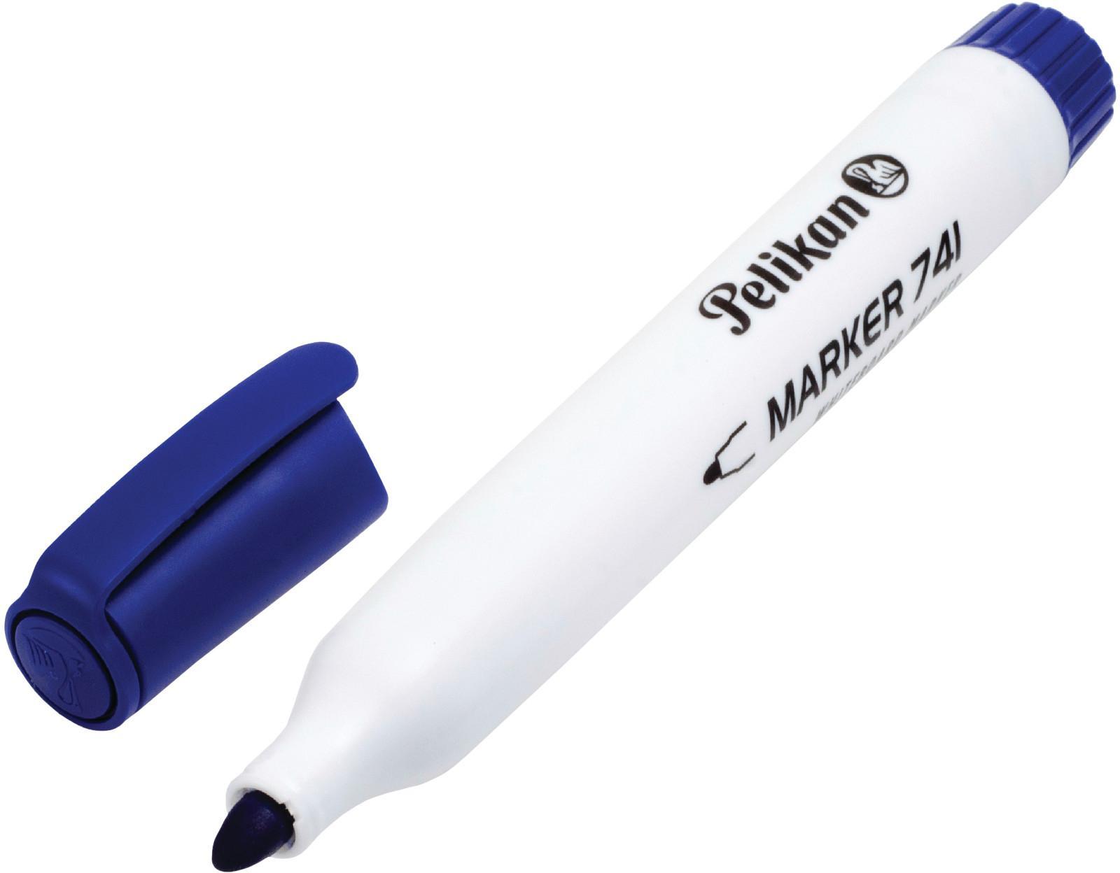 Marcador pelikan para pizarra  marker 741 azul 