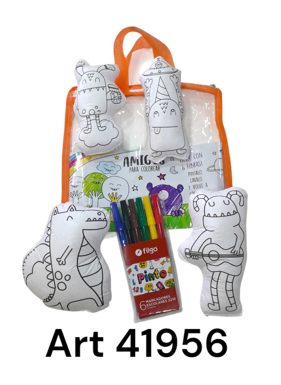 Peluches pintables y lavables mounstritos