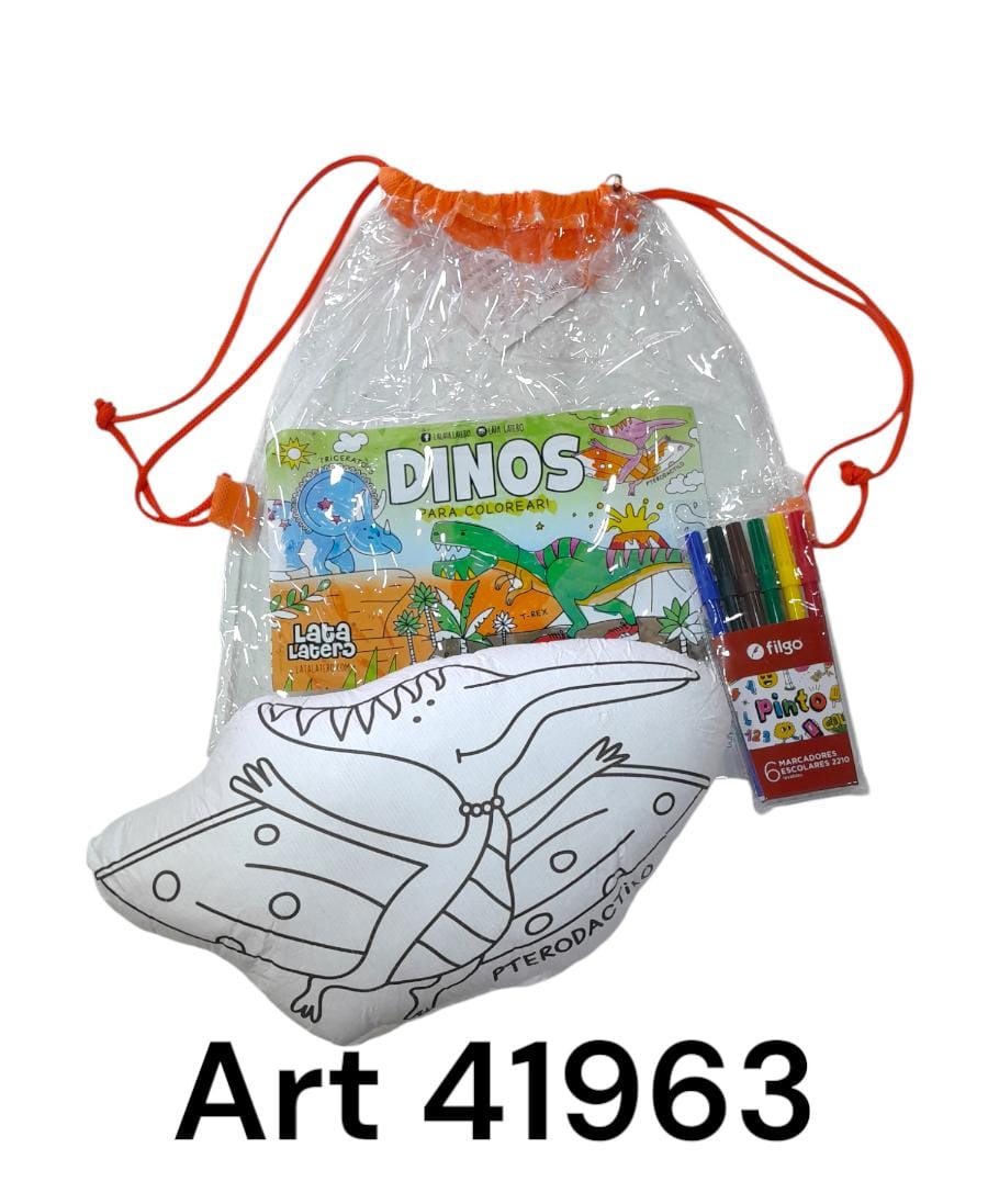 Peluche pintable y lavables dinos