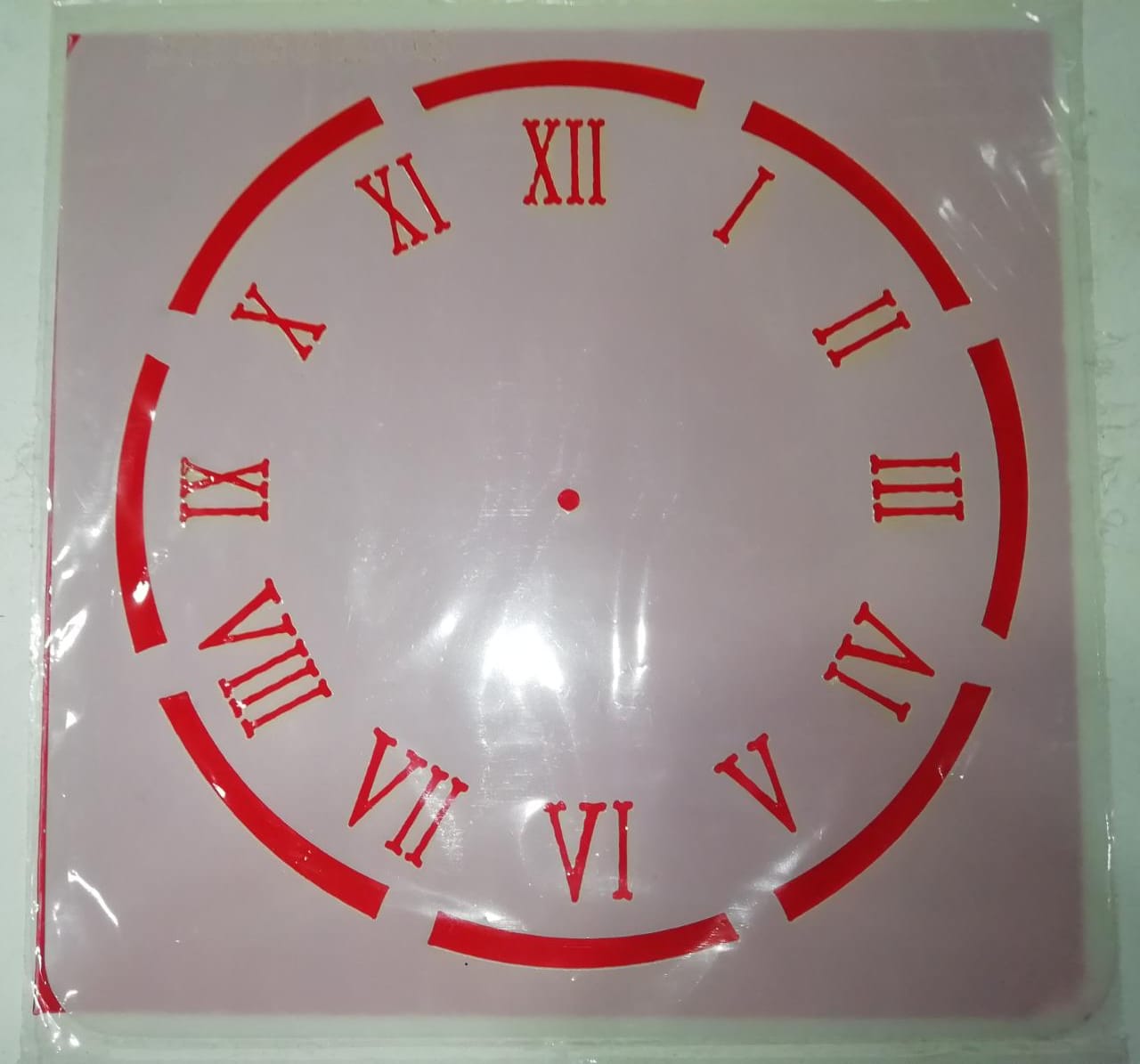 Stencil reloj 20 x 20