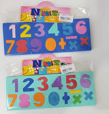 Juego de goma eva numeros y signos x 1