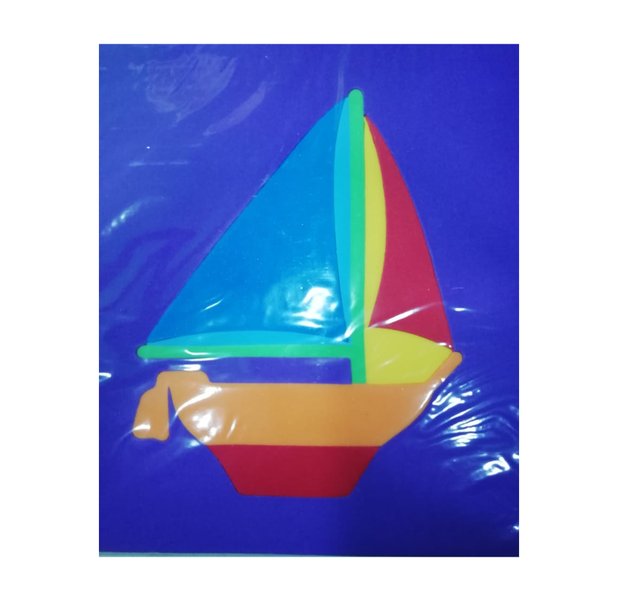 Puzzle goma eva barcos 