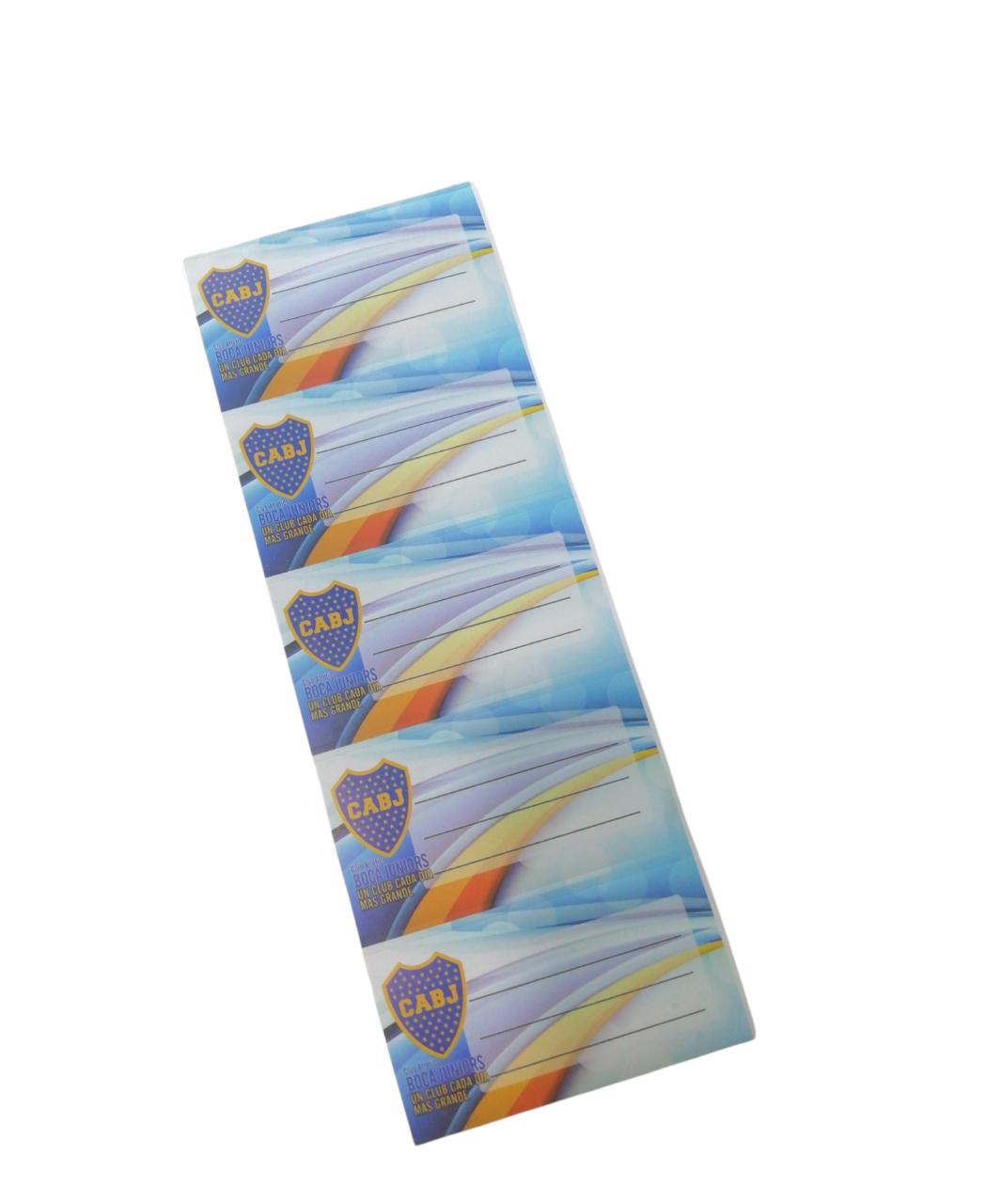 Etiquetas boca juniors x 5