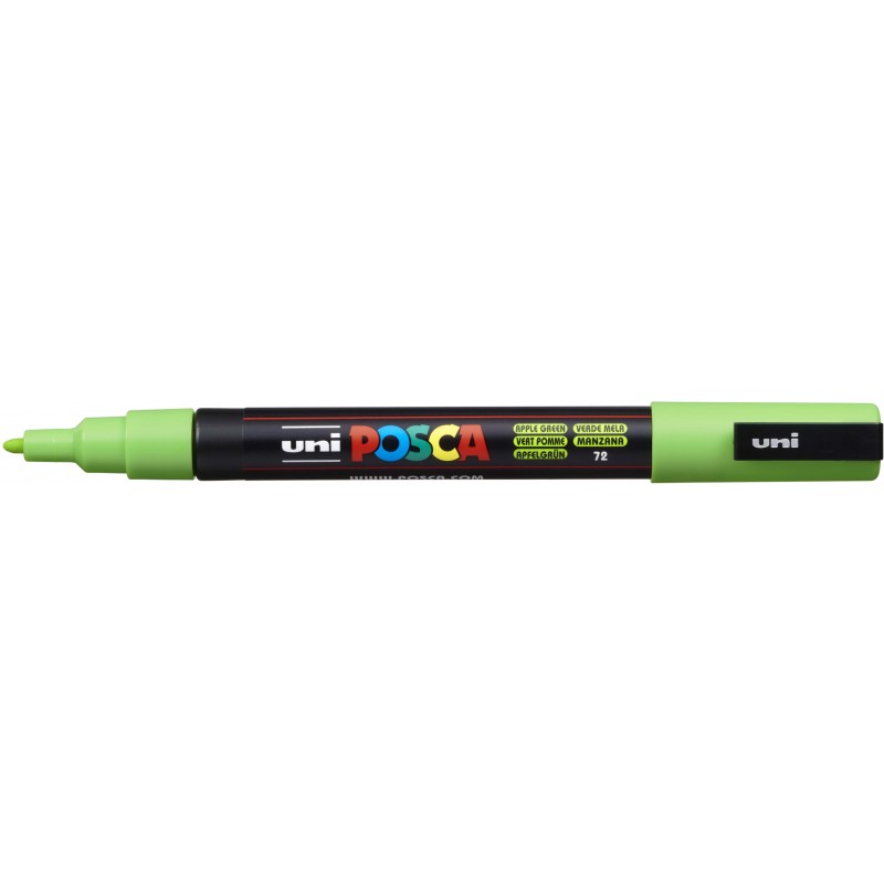 Marcador acrilico posca verde manzana pc-3 p. mediana