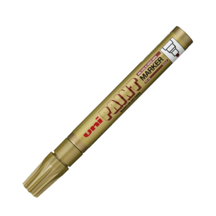 Marcador uni paint px-20 dorado