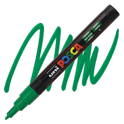 Marcador acrilico posca verde pc-3 p. mediana