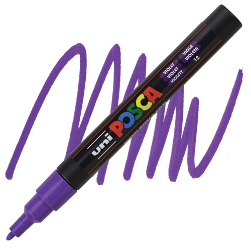 Marcador posca acrilico posca violeta pc-3m punta media 