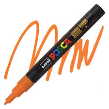 Marcador acrilico posca naranja pc-3 p. mediana