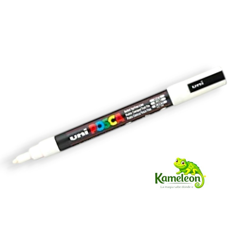 Marcador pc-3m  blanco punta media