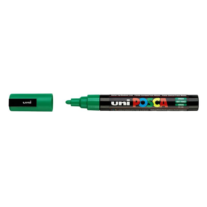 Marcador acrilico posca verde pc-5m p. gruesa 