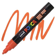 Marcador acrilico posca naranja p-c 5m gruesa