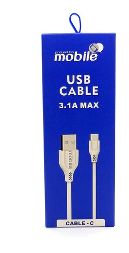 Cable mobile usb 3,1a max  cable-c 1,2 metros