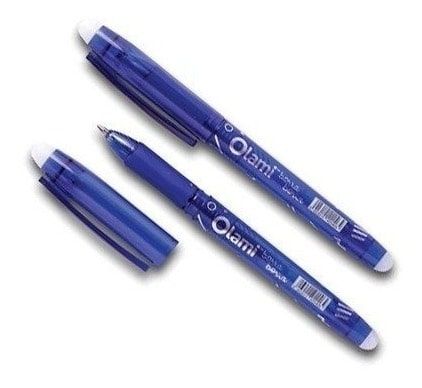 Lapicera borrable olami borra borra azul