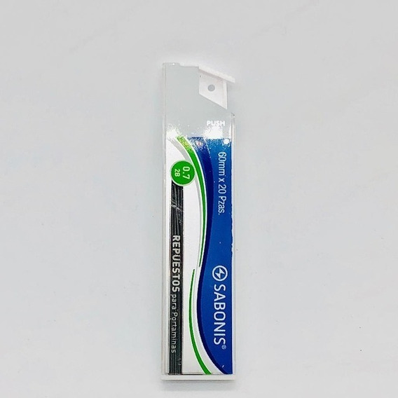 Repuesto lapiz mecanico sabonis 2b 0.7 mm