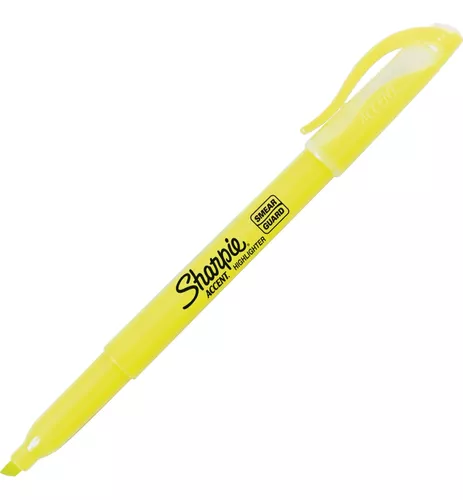 Resaltadores sharpie fino amarillo fluo en blister