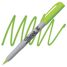 Marcador permanente sharpie lima microfibra