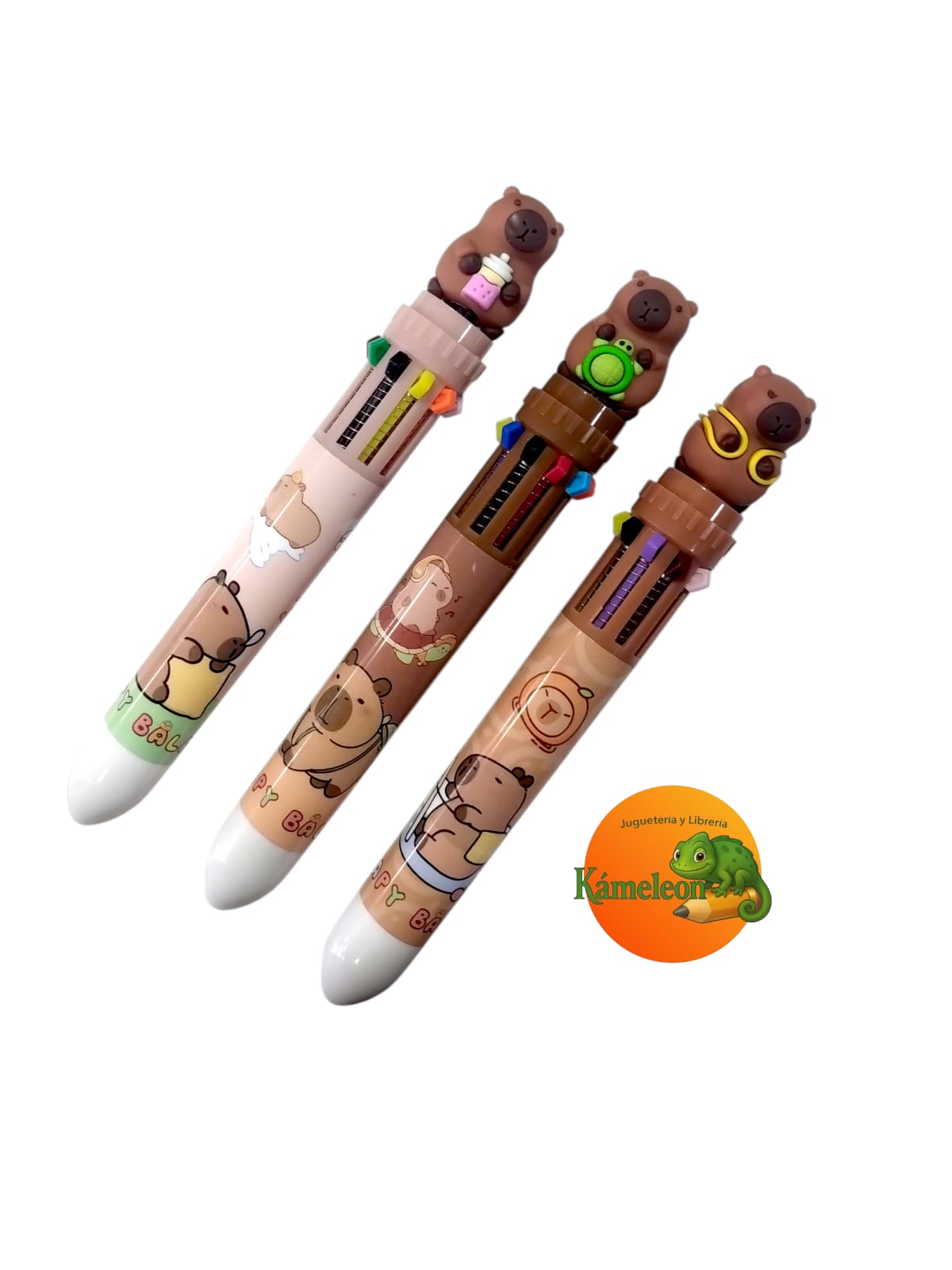 Boligrafo mp 10 colores capibara the top 01