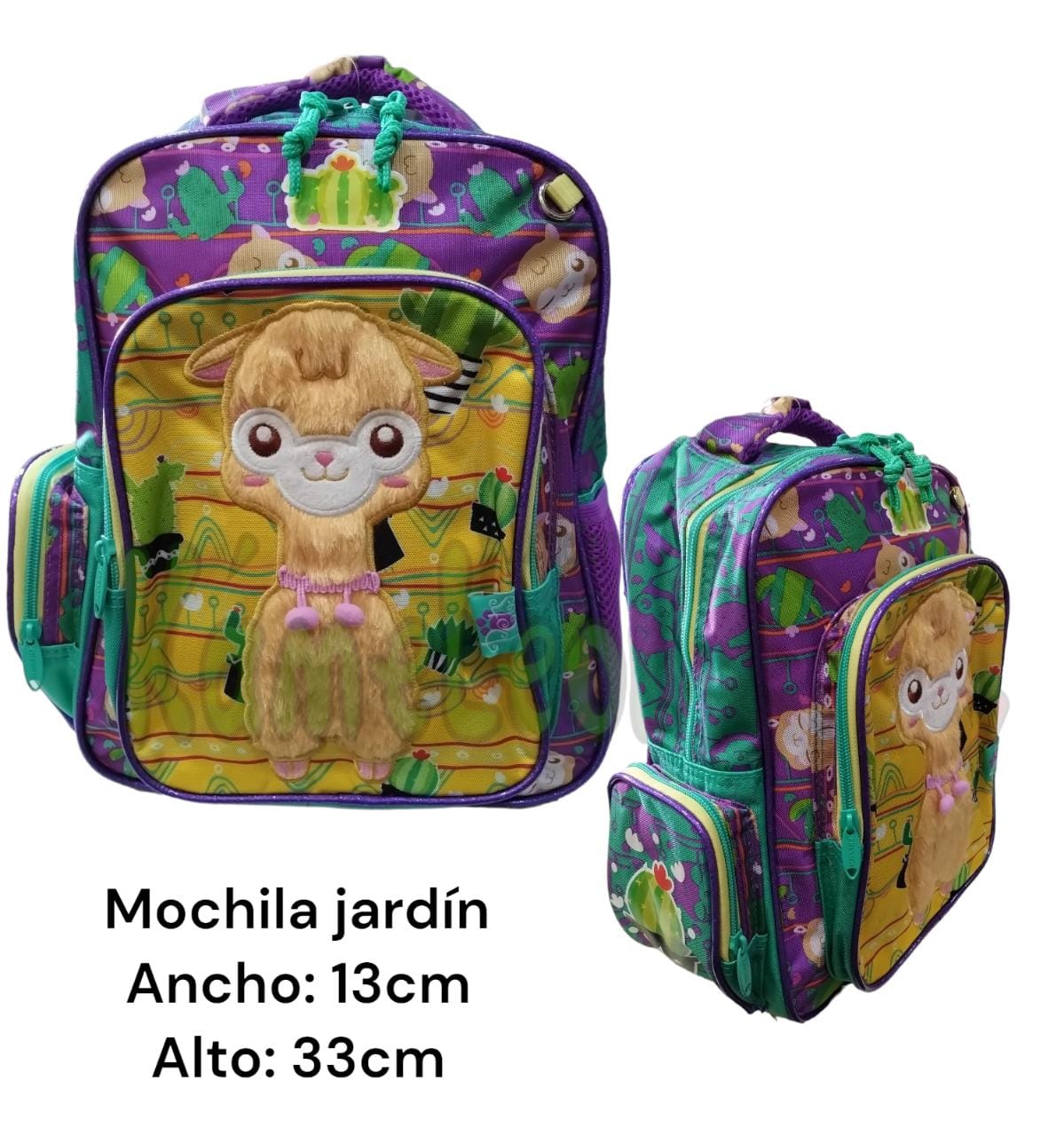 Mochila chenson espalda 12" llama
