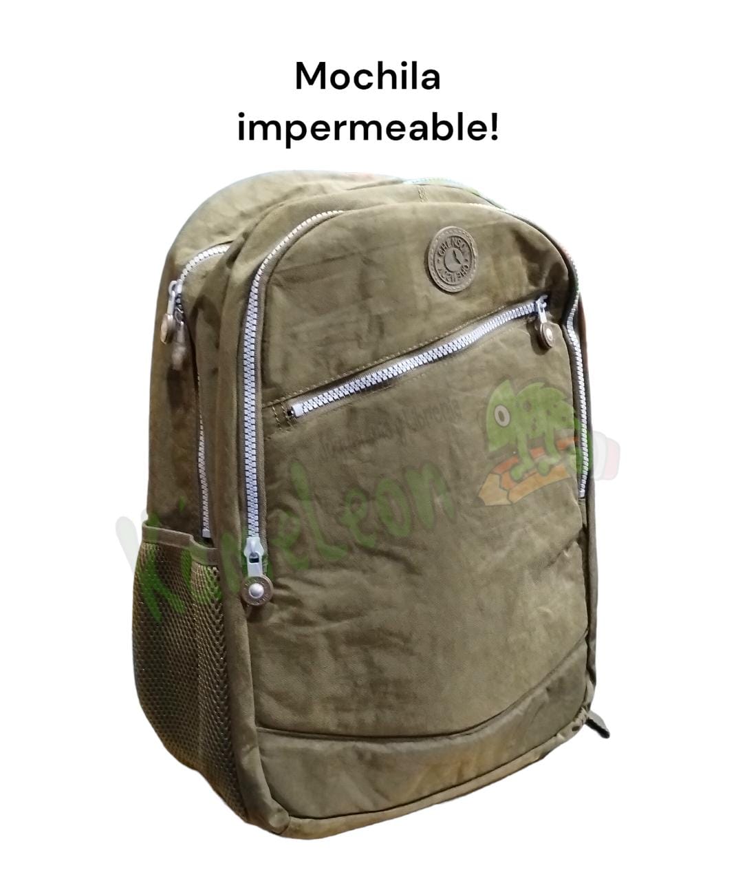 Mochila chenson espalda 16" impermeable marron 