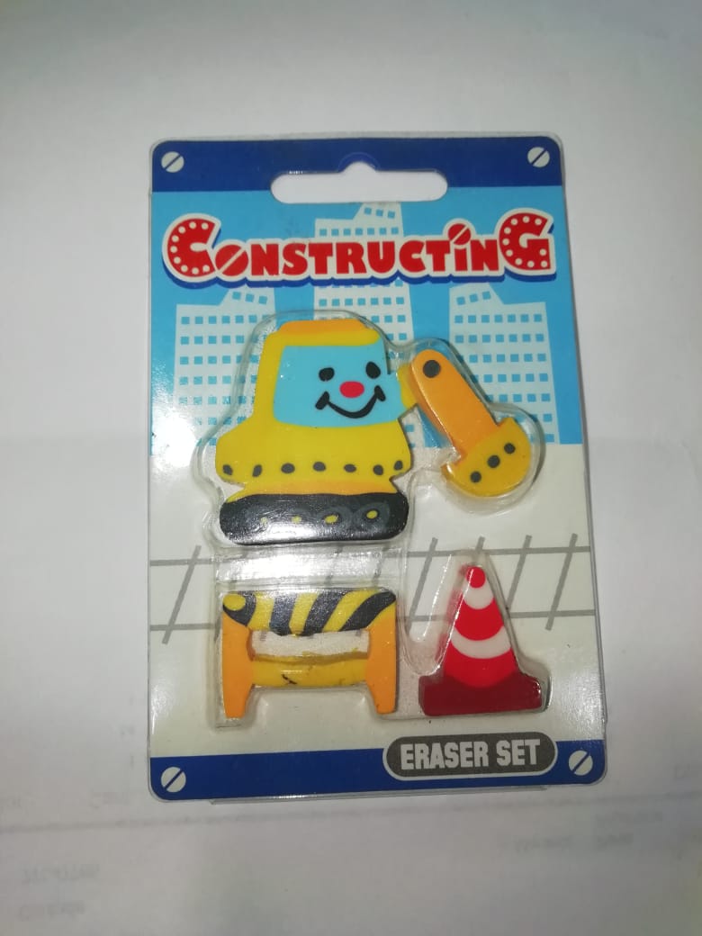 Gomas formas para borrar set construccion
