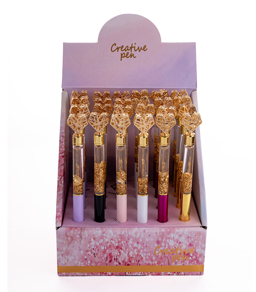 Lapicera multipaper retractil corazon 