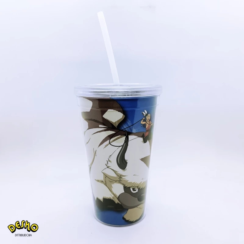Vaso acrilico la leyenda de aang: appa yip yip 