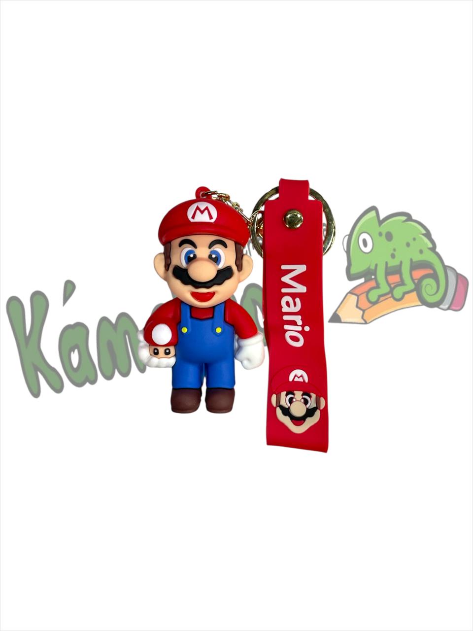 Llavero de goma super mario