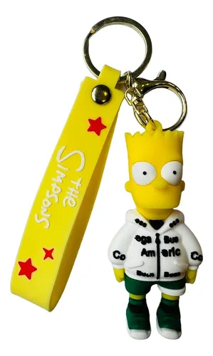Llavero de goma bart simpsons 
