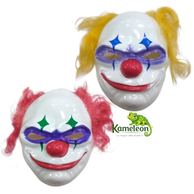 Mascara payaso maldito con peluca
