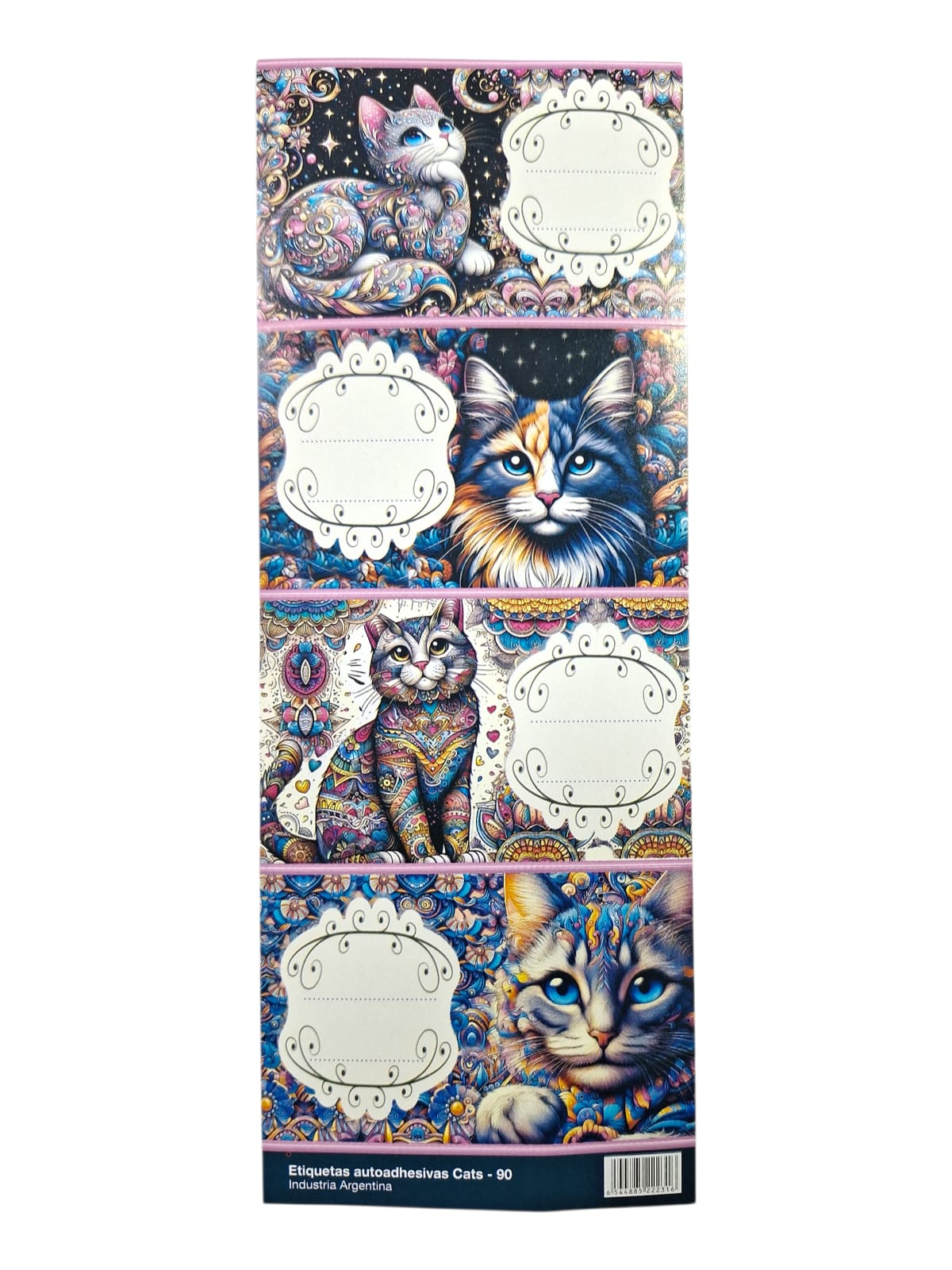 Etiquetas escolares cats