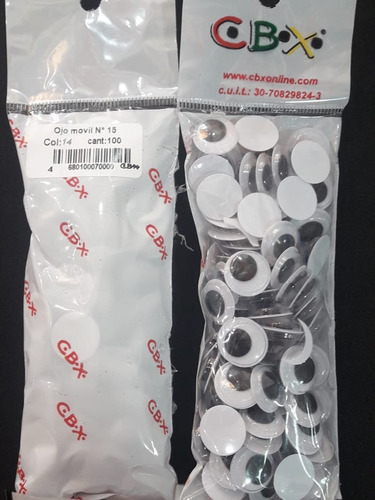 Ojos moviles n15 x 100