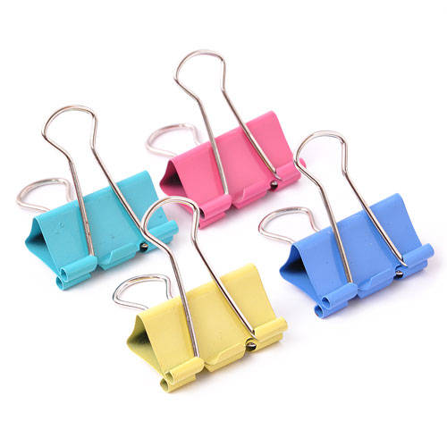 Binder clips ezco 41 mm pastel n 4 