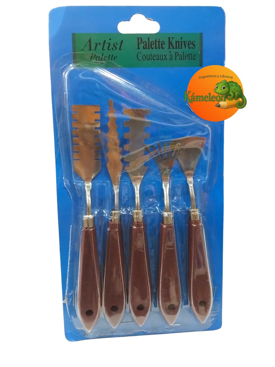 Espatulas en blister x 5 unidades cuchillos de palera para artistas