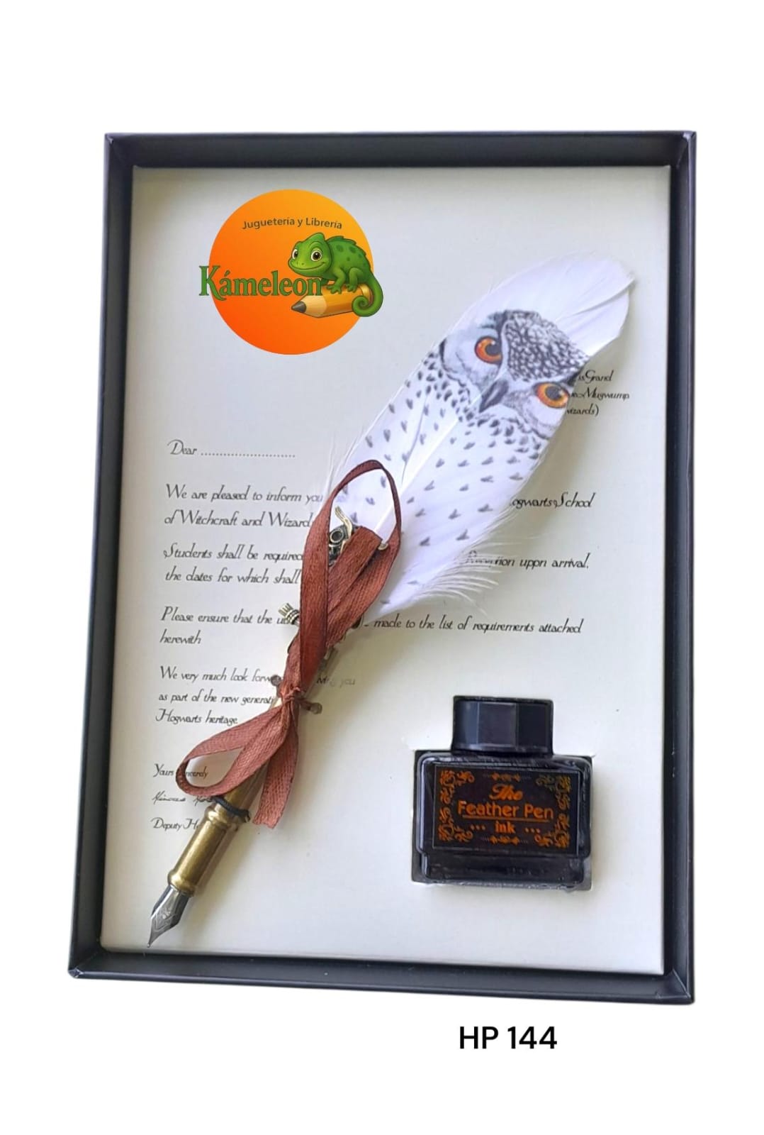 Harry potter set caja lapicera pluma + tinta  caja 