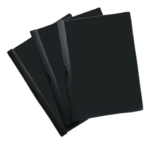 Carpeta lama c/clip deslizable oficio negro