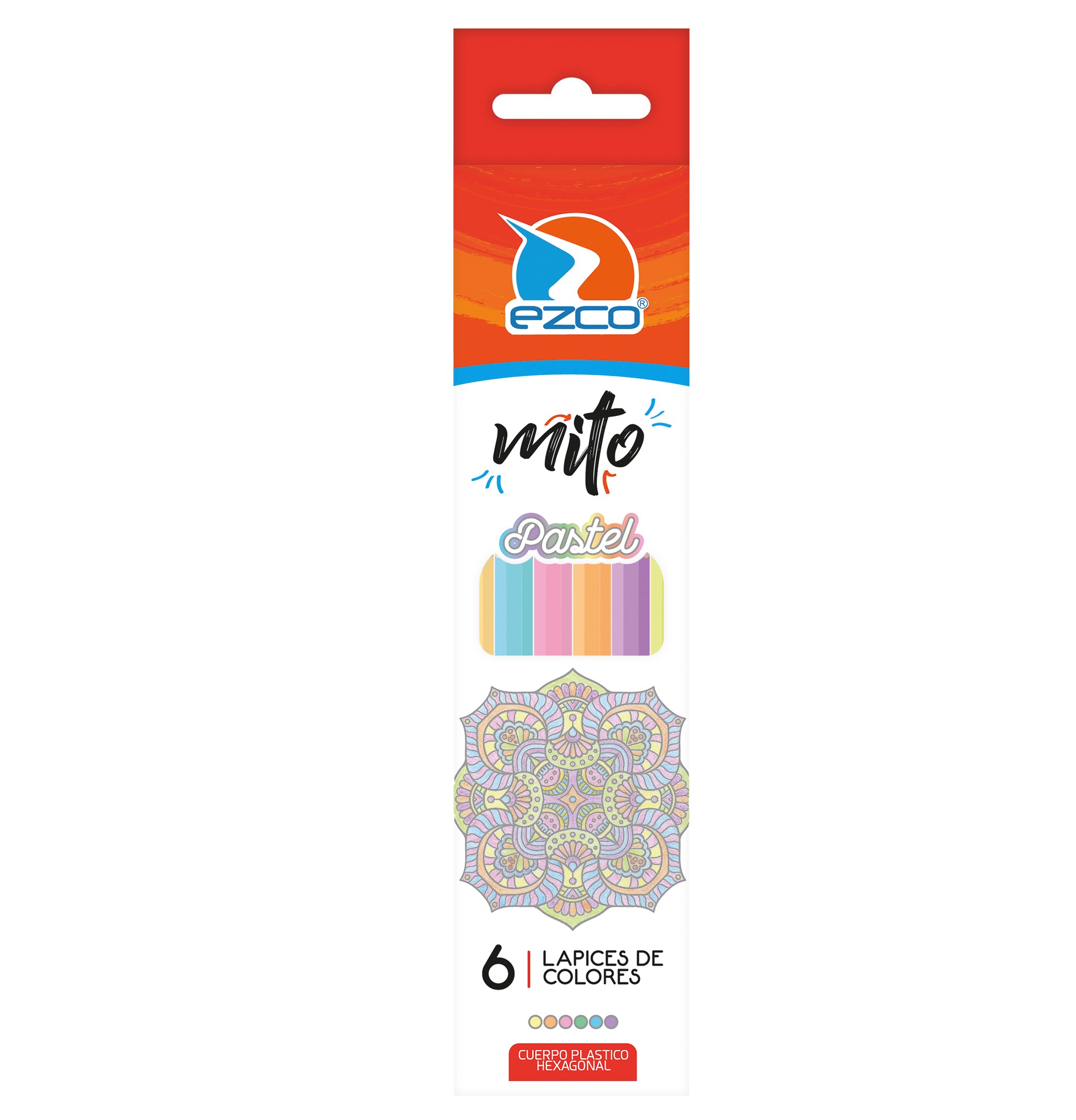 Lapices ezco mito pastel x6