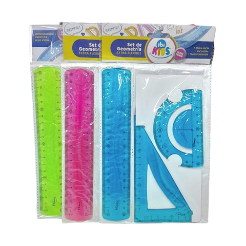 Set de geometria ibi kids flexible x3