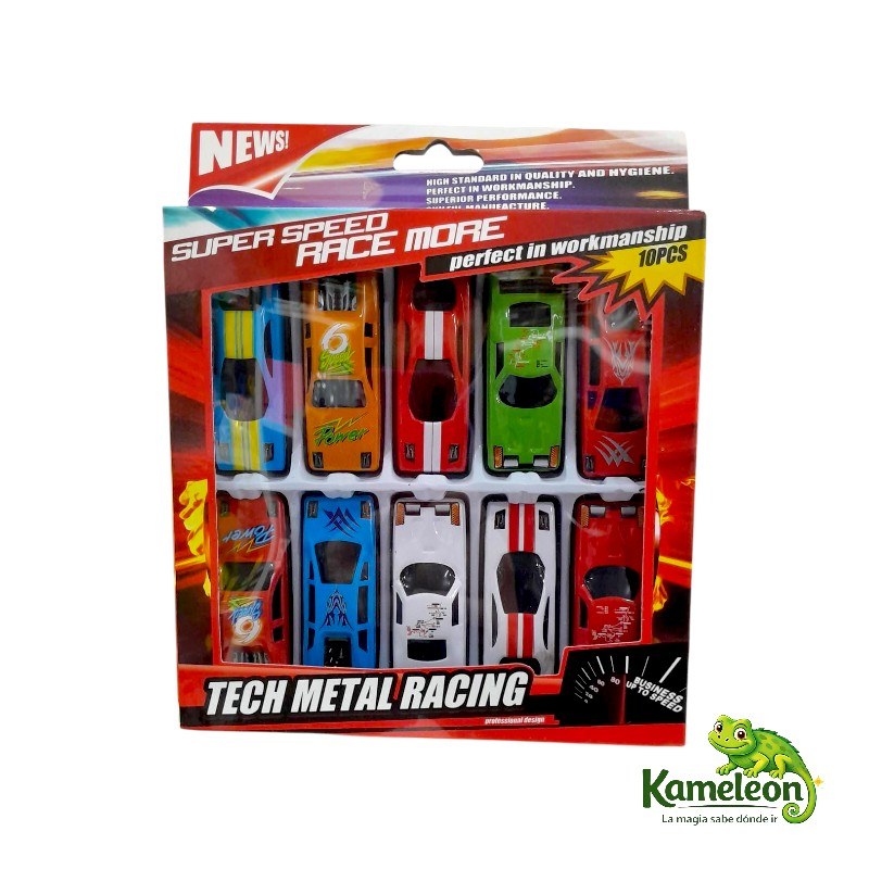 Set de autos x 10