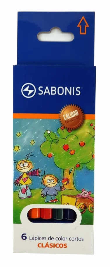 Lapices sabonis coros x6 colores
