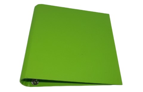 Carpeta lama numeor 3 verde manzana forrada