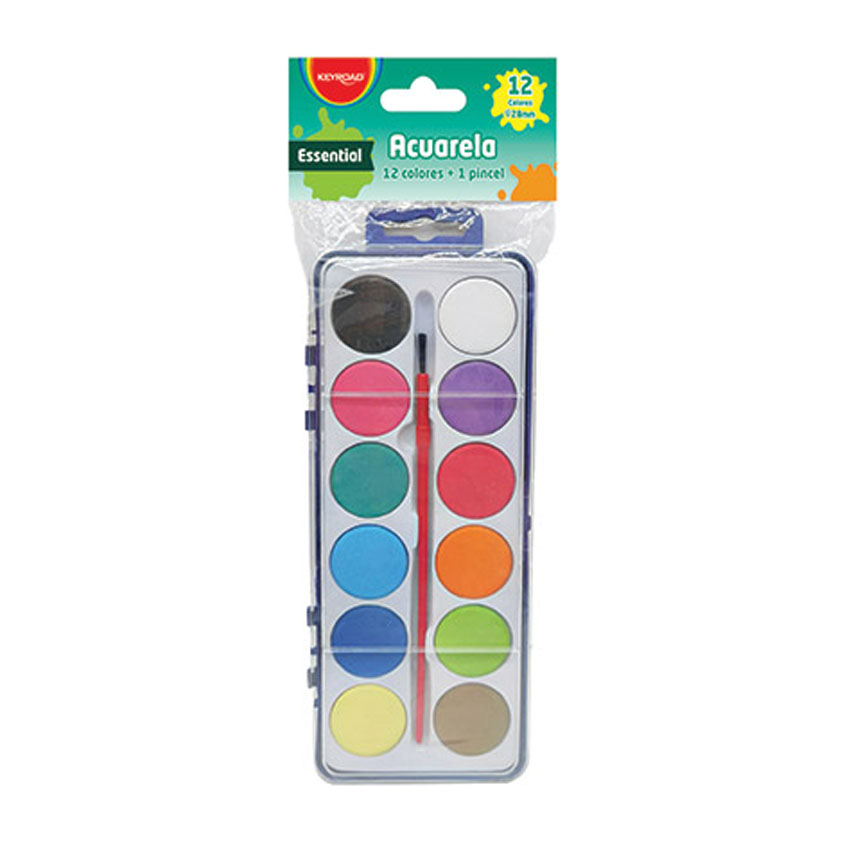 Acuarelas keyroad essential x12 colores 