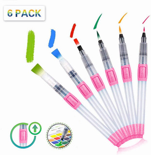 Pincel rellenables water brush 707 set 6 u.