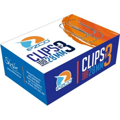Clips metalicos ezco  n 3  28mm