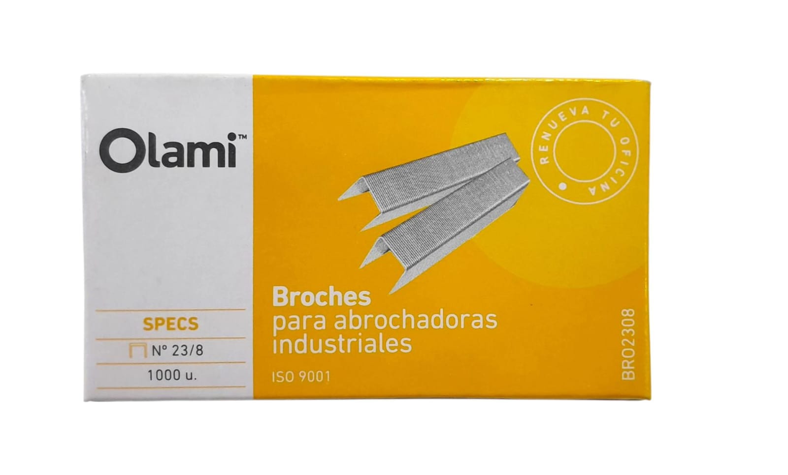 Broches olami n23/8 cajita x 1000