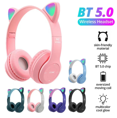 Auriculares wireless p47m cat ear