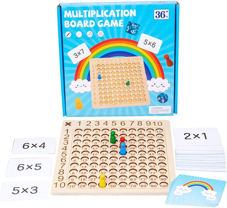 Juego de mesa tabla para multiplicar