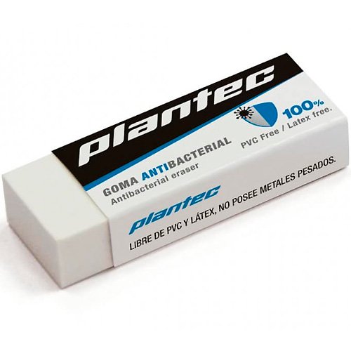 Goma de borrar plantec antibacterial 28gr