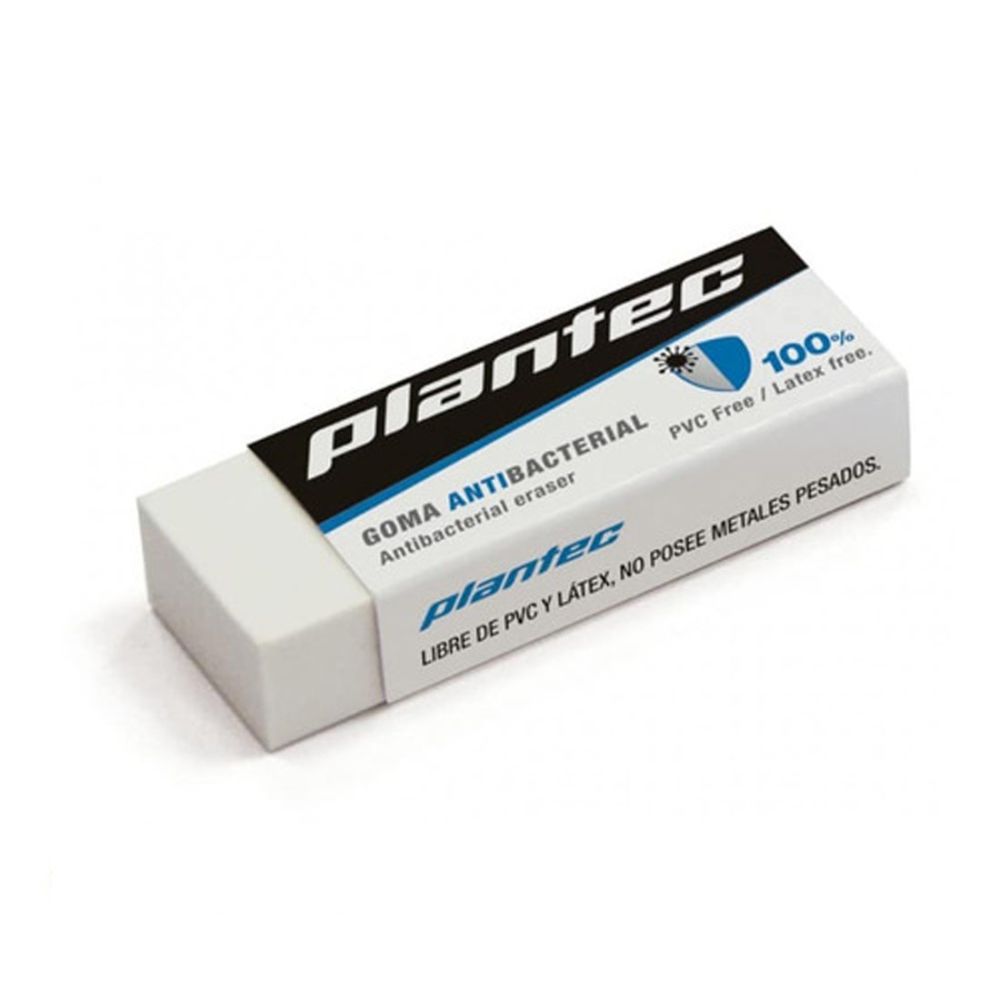 Goma de borrar plantec antibacterial 16gr